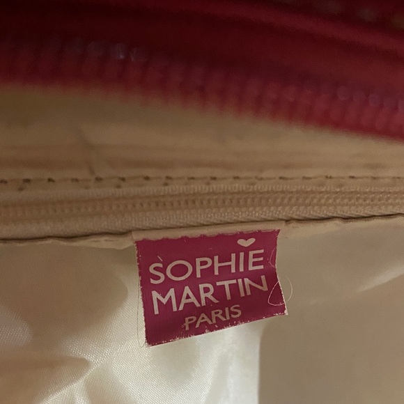 Sophie Martin Paris Stylish Pink Purple and Brown Women's Bag - Picture 6 of 12